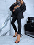 Черные джинсы EXTRA HIGH WAIST AP398-16
